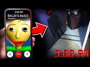 I SUMMONED BALDI IN REAL LIFE AT 3:00AM! **TERRIFYING**