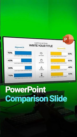 PowerPoint Comparison Slide #ppt #pptdesign