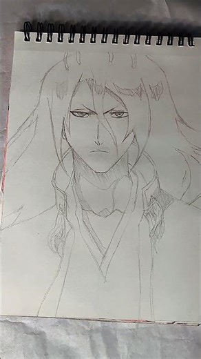 drawing byakuya from bleach #art #animedrawing #subscribe