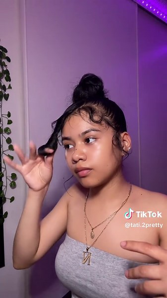 High Bun with Curly Bang Tutorial for Elegant Styles