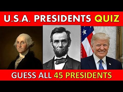 Guess ALL The US Presidents Picture Quiz | American Presidents Quiz