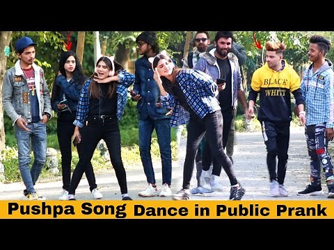 Pushpa srivalli Dance In Public 😂 Prank‪@crazycomedy9838‬