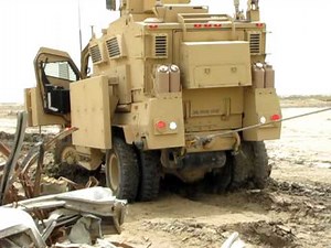 KBR TTM Recovery (Cedar II), Recovering a Mired MRAP With an EMPL Wrecker. OIF 09-10.