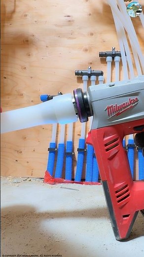 PEX-A Plumbing | 1-1/4" Cold Expansion Fitting Installation #shorts