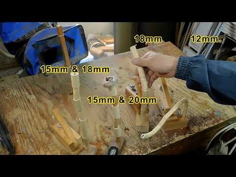 Making wooden flexible arm 木製フレキシブルアーム作り