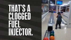 DID YOU KNOW? Dirty injectors work as poorly as this lady bowls! Diesel Defender gives you clean injectors that perform as well as this strike machine every time. Guaranteed. For the best performance and protection of your diesel, Howes Diesel Defender. | Howes Products