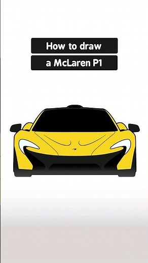 How to Draw a McLaren P1 Easy | Step by Step Car Drawing
