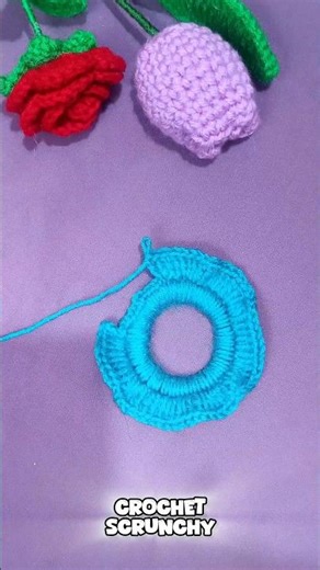 Crocheted SCRUNCHY Tuorial | Crochet hair Accessories