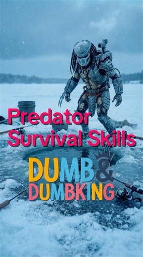 ❄️ Hiding from Predator's Thermal Vision Tip 4 | Survival Expert #PredatorParody