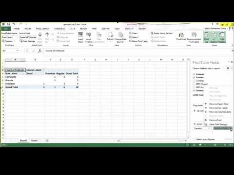 Tabla cruzada o pivote en Excel