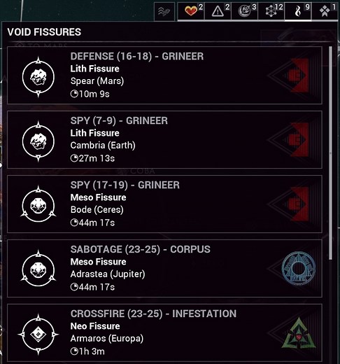 Void Fissure - WARFRAME Wiki