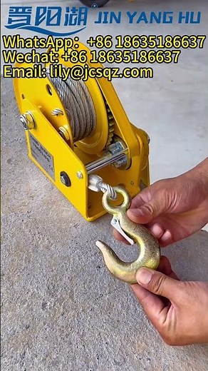 JIN YANG HU Self-locking Hand Crank Manual Winch Heavy Duty Lifting Hand Tool Winch with Brake