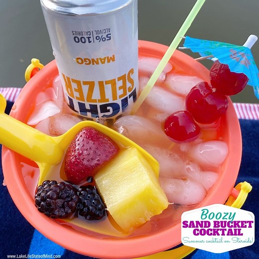 Sand Bucket Cocktail | Summer Bucket Drink Idea