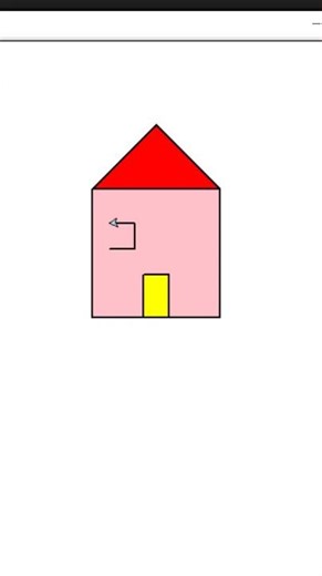 How to draw House using Turtle Python #python #turtle