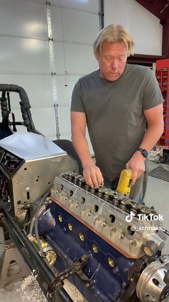 Pre-oil engine and turn it over to check for any interference when i take the head off. #ls1 #ford #chevy #interference #custom #engine