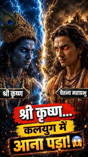 श्रीकृष्ण को कलयुग में फिर से क्यों जन्म लेना पड़ा था? श्री चैतन्य महाप्रभु! 😱 #facts