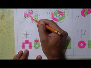 DIBUJO TÉCNICO - ISOMETRICOS - VISTAS DE OBJETOS CON SUPERFICIES CIRCULARES