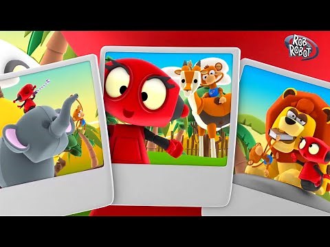 Trip To The Zoo | Rob The Robot | Toddler Learning Video