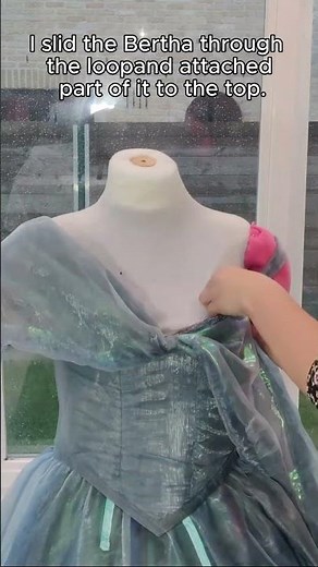 Recreating the Cinderella Dress: Making the bertha!