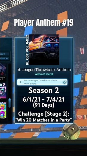 “Rocket League Throwback Anthem” Player Anthem Rocket League #playeranthem #rocketleaguemusic
