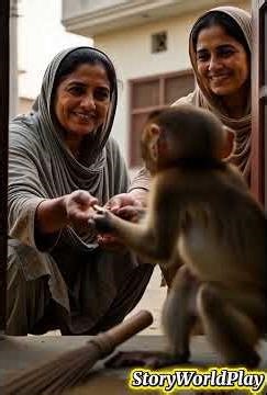 Monkey’s Journey | Moral Animated Story#3danimation#emotional#monkey#animalshorts#animal#kindness🐒