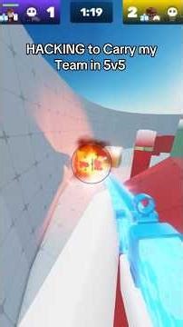 HACKING to CARRY my Team in 5v5 #roblox #rivals