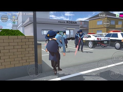 THE POLICE KOBAN PART 19🚔‼️ATTACK A BOSS YAKUZA HIMAWARI || TUTORIAL SAKURA SCHOOL SIMULATOR