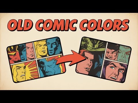 Old comics weren’t bright by accident — there was a reason behind it