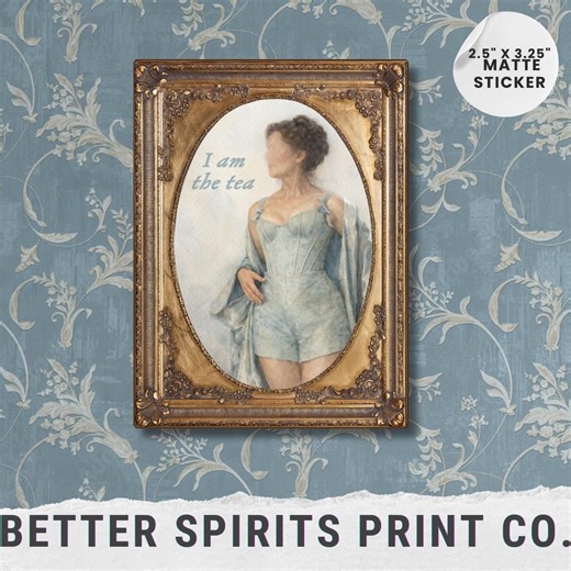 I Am the Tea, Violet Sticker, Victorian Era Sticker, Benophie Sticker, Benidict and Sophie Season Sticker, Regency Valentine Gift - Etsy