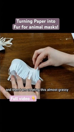 Making fur from printer paper!