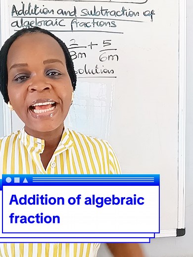 Adding Algebraic Fractions with Different Denominators