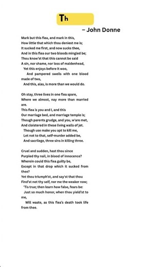 The Flea- John Donne| Simple essay#drrajalakshmialagumalai #‪@ARsummaryguidance‬​