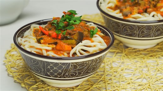 Laghman with Beef – A Flavorful Uzbek Dish Full of Noodles, Meat, and Spices