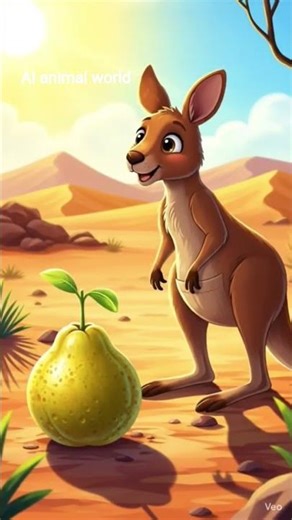 kangaroo watered the guava tree and the monkey destroyed it 😭 #ai #tree #save #kangaroo #shorts