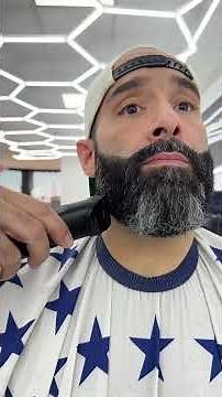 Trimming my beard with the Brio Beardscape V2 quiet, powerful, clean. ✂️🧔‍♂️ #BeardTrim