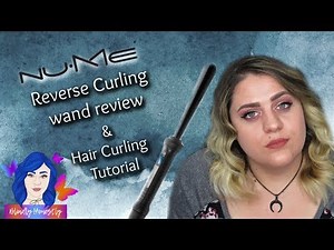 NuMe Reverse Curling wand review and Hair Curling Tutorial