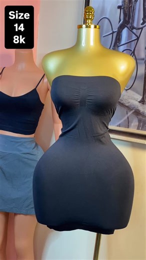 Fashion Store Abuja on Instagram: "SHAPER ARMLESS DRESS"