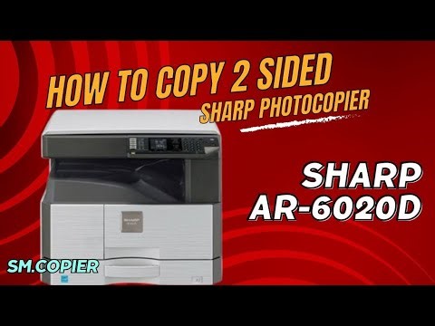How to copy 2 sided AR-6020D || Copy double sided || copy duplex