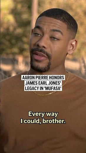 Aaron Pierre honors James Earl Jones' legacy in 'Mufasa'