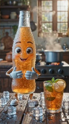Cold Drink Comes Alive! 🥶✨ #shorts #aivideo #colddrink #cinematic #3danimation