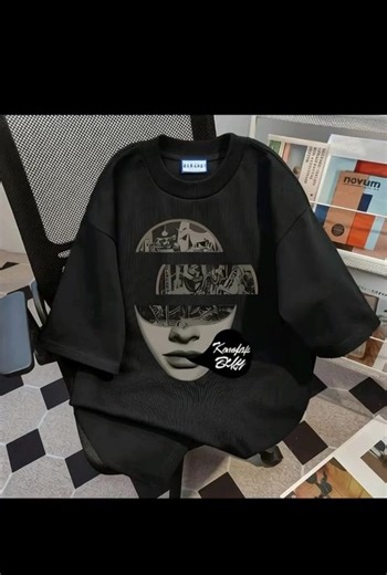 Hand Painted Graffiti T-shirt: 100% Cotton Street Trend