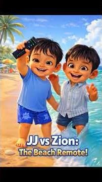 JJ’s Magic Remote at the Beach! 😂 | Funny Kids Cartoon | JJ & Zion Adventure