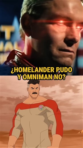 ¿HOMELANDER PUDO DOMINAR EL MUNDO Y OMNIMAN NO? INVENCIBLE|#shorts
