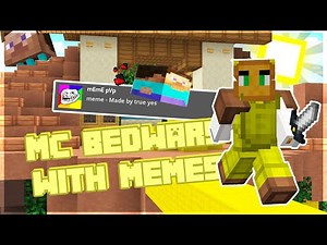 Minecraft Bedwars But With A Meme Texture pack