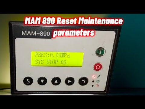 MAM 890 Reset Maintenance parameters guide