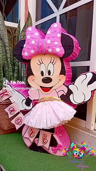 Piñata de Minnie Mouse para Cumpleaños Infantil