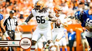 James Hudson III getting advice from Joe Thomas, aims at mastering both OT positions