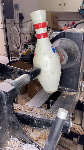 Woodturning a bowling pin | Cook Woodworks - Woodturning