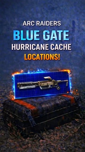 ARC Raiders Blue Gate - 5 Hurricane Cache Locations | Vulcano Blueprint! #arcraiders