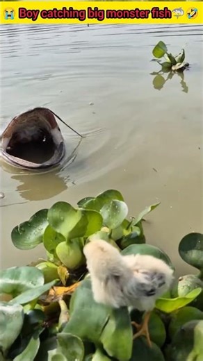 😭 Boy catching big monster fish 🦈🤣| big fish catching | fish video #fish #fishing #shorts #short